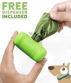 Dog Poop Bags, Dog Waste Bags Unscented Refill Rolls