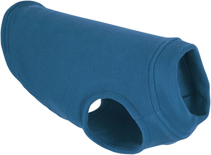Gooby - Stretch Fleece Vest, Pullover Fleece Vest Jacket Sweater for Dogs, Steel Blue, Small
