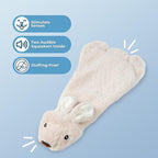 Best Pet Supplies Squeaky Dog Toys with Soft Durable Fabric for Small, Medium and Large Pets Interactive Toy for Indoor Play, Supports Active Biting and Play - Hare, Large