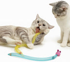 20PCS Interactive Cat Toys t for Indoor Cats, Feather Elastic Mesh, Catnip Ball, Colorful Spring, Rainbow Plush, Teething & Self-Play Kitten Accessories Variety Pack