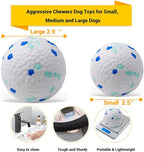 Dog Balls Toys for Aggressive Chewers, Indestructible Durable Bouncy Floating Balls for Dogs to Fetch, Durable Solid Rubber Ball for Training Dog(2 PCS)