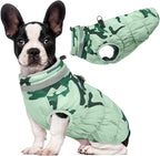 Lelepet Warm Dog Winter Coat Dog Coats for Small Dogs Waterproof Dogs Jacket with Harness Built in Reflective Cold Weather Coats Windproof Zip-Up Winter Fleece Vest Snowsuit Yorkie Shih Tzu S
