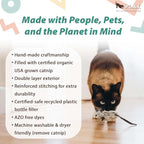 P.L.A.Y. Cute Plush Cat Toys - Feline Frenzy Animal Critter Themed Catnip Filled Toy, Great for Adult Cats and Kittens - Machine Washable, Recycled Materials, Crinkles (Catch a Meowse, Set of 2)