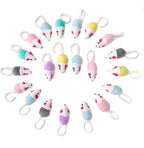 CHIWAVA 36 Pack 1.8 Inch Small Interactive Cat Toys Mice with Catnip Rattle Sound Mouse for Indoor Cats Kitten Play