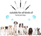 Dog Whistle,Dog Training Whistle Set, 2 Pack, Adjustable Silent Whistles with Lanyard, Black and White