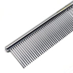 6.1" Comb with Rounded Ends Spine, Pet Comb for Professional Groomer Tool, for Short to Medium Haired Dog, Cat and other pets.
