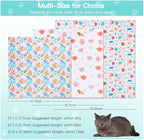 17.7" Cat Grooming Wrap, Cats Wrap for Cutting Nails, Self-Adherent Fabric Wrap for Cats, Anti-Scratch, Anti-Escape, Multifunctional Swaddle Wrap Pet Tool (Swan, Medium)