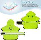 Dog Raincoat - Waterproof Reflective Dog Rain Jacket, Adjustable Hooded Doggy Rain Coats with Leash Hole, Lightweight Pet Slicker Poncho (XX-Large, Green)