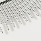 Long Hair Dog or Cat Comb Grooming with Short and Long Teeth Dematting Knots Tangles Remover Combs Detangler Tool Suitable for Dogs Cats Poodle HorseStainless Steel Pin