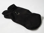 JACKO & CO - Fleece Vest Dog Sweater with Leash Ring - Soft, Warm & Lightweight Pullover Coat for Small & Medium Dogs, Puppies & Cats - Cozy Fall/Winter/Spring Pet Jacket (Black, Small 4-6lbs)