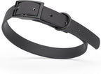 Dogline Biothane Waterproof Dog Collar Strong Coated Nylon Webbing with Black Hardware Odor- Proof for Easy Care Easy to Clean High Performance Fits Small Medium or Large Dogs, Cherry Red