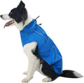 Waterproof Dog Raincoat, Adjustable Lightweight Dog Rain Jacket with Reflective Strip Leash Hole for Small Medium Large Dogs (Blue, X-Small(4-9lb))