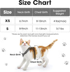 Cat Harness and Leash Set for Walking Escape Proof, Soft Adjustable Kitten Harness Breathable Mesh with Reflective Strips Harness for Kitty Puppy Bunny (Black, Small)