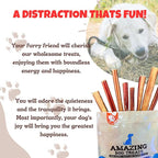 Amazing Dog Treats - Medium Size Bully Sticks (15 Pcs/Pack) - Long Lasting Bully Sticks for Small to Medium Dogs