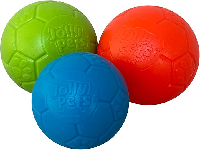 Jolly Pets Mini Jolly Soccer Ball; Floating-Bouncing Dog Toy; 3" Green Apple