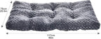 Amazon Basics Cat and Dog Bed and Crate Pad, Machine Washable, Indoor, 46 x 29 x 4 inches, Gray