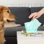BOS Odor-Sealing Dog Poop Bags for Pet Waste - Disposal Doggy Bags - Scent & Smell Free (90Bags) [Size: M, Color: Light Mint Green] (Pack of 2)