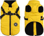 Norbi Dog Winter Jacket with Built-in Harness - Adjustable Warm Coats for Small, Medium, Large Dogs - Cold Weather Protection