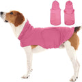 Large Adjustable Anxiety Shirt for Medium Dogs,Lightweight Fireworks Calming Hoodie Wraps Neck,Anxiety Relief for Separation,Sound,Breathable Soft for All-Seasons(Rose)