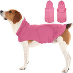 Large Adjustable Anxiety Shirt for Medium Dogs,Lightweight Fireworks Calming Hoodie Wraps Neck,Anxiety Relief for Separation,Sound,Breathable Soft for All-Seasons(Rose)