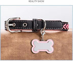 Personalized Dog ID Tags - Laser Engraved, Bone-Shaped, Large: Orange
