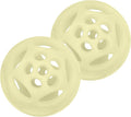 Chew King by Mammoth Glowing Fetch Ball, Dog Ball Toys, Medium 2-Pack Lattice