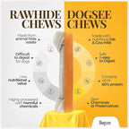 Dogsee Original Himalayan Yak Cheese Chews 1lb (XL - 3 Pieces) | Rawhide-Free | Long-Lasting | Fights Plaque & Tartar | Supports Dental Health