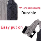 Fleece Dog Hoodie for Large Dogs Super Warm Doggie Jacket for Cold Winter Dog Coats,Grey XXL