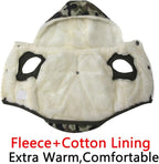 Fleece Lining Extra Warm Dog Hoodie in Winter for Small Dogs Jacket Puppy Coats with Hooded,Green Camo M
