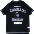 MLB Colorado Rockies Dog T-Shirt, Medium. - Licensed Shirt for Pets Team Colored with Team Logos. - Premium Stretchable Materials for The Comfort of Your Dog & cat.