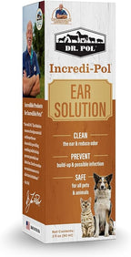 Dr. Pol Incredi-Pol Ear Solution for Dogs, Cats, and All Animals - Safe Ear Rinse for Daily Ear Cleaning and Soothing Relief - 3 Fluid Ounces