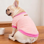 GreenJoy Classic Fleece Dog Sweater – Soft & Warm Stretchy Sweatshirt for Small Dogs & Cats, Cold-Weather Pullover for Everyday Wear (Light Pink, Medium)