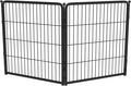 FXW Acrylic & Metal Unleashed Indoor Dog Playpen - Stress-Free and Safe Play, Heavy Duty 32 Inch 2 Wire Panels Dog Pen for Small and Medium Dogs, Black│Patented