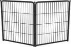 FXW Acrylic & Metal Unleashed Indoor Dog Playpen - Stress-Free and Safe Play, Heavy Duty 32 Inch 2 Wire Panels Dog Pen for Small and Medium Dogs, Black│Patented