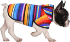 HDE Dog Raincoat Jacket Reflective Adjustable Hooded Pet Poncho Rain Coat with Leash Hole for Small to X-Large Dogs Baja Stripes - M