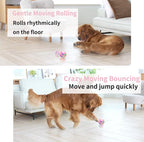 Dog Balls, Interactive Dog Toys, Smart Automatic Active Rolling Moving Ball for Medium/Large Dogs, Fun Dog Toys to Keep Pet Busy,Birthday Gifts,USB Rechargeable,Pink