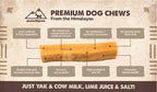peaksNpaws Himalayan Dog Chew, Yak Cheese Dogs Treats, High Protein, Long Lasting Chews, Natural, Lactose Free Dogs Treat for Aggressive Chewers Over 80 lbs, 16 Jumbo Treats
