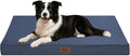 Outdoor Dog Bed for Medium Dogs, Waterproof Dog Crate Mat Orthopedic Egg Crate Foam Pet Bed with Washable Removable Oxford Cover, Navy