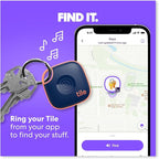 Tile by Life360 Mate - Bluetooth Tracker, Keys Finder and Item Locator for Keys, Bags and More. Phone Finder. Both iOS and Android Compatible. 1-Pack (Green Surf)