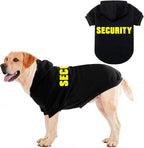 EXPAWLORER Security Dog Hoodie Puppy Sweater - Dog Sweatshirt Soft Fleece Lined Pet Clothes, Cold Weather Hooded Jacket Coat Keep Warm for Small Medium Large Dogs, X-Large