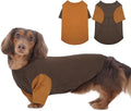 2 Pack Dog Shirt for Medium Dogs - Soft Breathable Summer Cool Tee, Lightweight Comfortable Dogs Clothes for Sensitive Skin Jack Russell, Shihtzu, Indoor Lounging, Walking, Park Play, Brown
