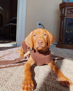 Gooby Stretch Fleece Vest Dog Sweater - Brown, X-Large - Warm Pullover Super Stretchy Fleece Dog Jacket for Small to Large Dogs