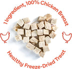 Pupford Freeze Dried Chicken Breast Treat for Dogs & Puppies - Healthy, Natural, Single Ingredient Dog Treats - Made in USA (5.75 oz) (Pack of 2)