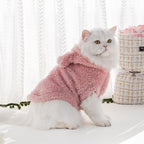 Cat Bunny Ears Costume Cute Dog Kitten Hoodies Sweater Rabbit Ears Puppy Pet Apparel (X-Large,Pink)