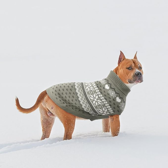 SCENEREAL Dog Sweaters for Small Medium Dogs - Soft, Warm Turtleneck Small Dog Sweater, Ugly Knit Dog Christmas Outfits for Dachshund, Chihuahua, Pug, Yorkie,Winter Pet Clothes Male Female