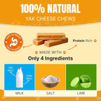 Tibetan Dog Chew Yak Cheese Sticks - Natural Treats for Extra Large Dogs, Long-Lasting, Easy Digest, Perfect for Aggressive Chewers, Grain and Gluten-Free, 2 Durable Chews