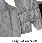 Reversible Dog Coats for Small Dogs Waterproof Warm Puppy Jacket for Cold Winter,Red and Grey S