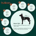 Kuoser Small Dog Jacket | Fleece-Lined Cold Weather Gear for Yorkies Chihuahua | Reflective Edges Guard Mini Breeds on Night Walks, Quick-Dry Fabric, Orange S