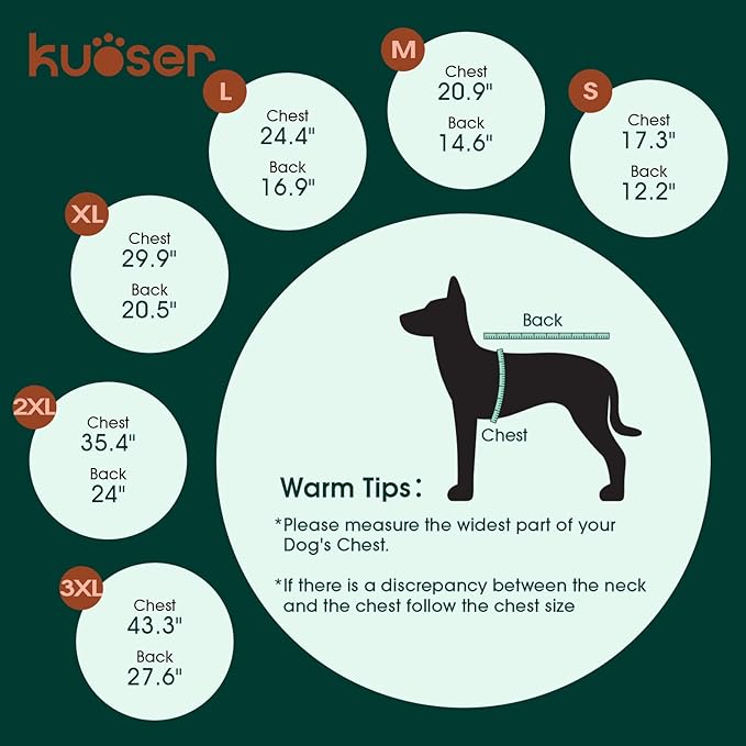 Kuoser Small Dog Jacket | Fleece-Lined Cold Weather Gear for Yorkies Chihuahua | Reflective Edges Guard Mini Breeds on Night Walks, Quick-Dry Fabric, Orange S