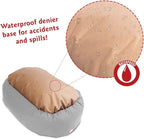 Majestic Pet 40 Inch Suede Calming Dog Bed Washable 40x29x9 (Inch) – Cozy Soft Round Donut Dog Bed with Spine Support for Dogs to Rest their Head - Round Pet Bed Large – Sage